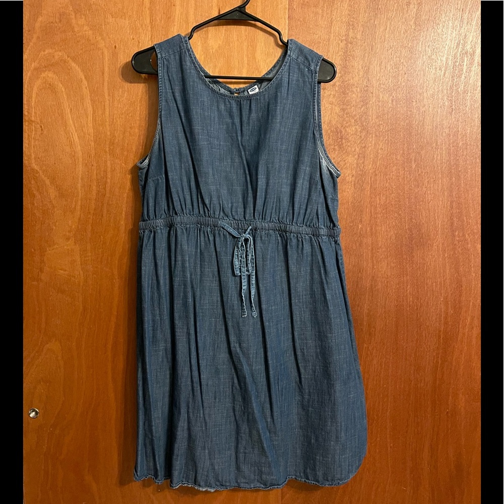 Old Navy maternity denim dress XL